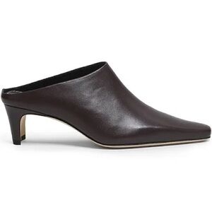 Staud Wally Espresso Brown Leather Mules